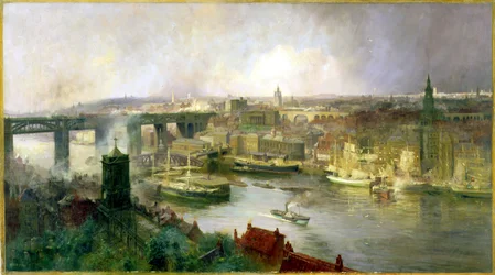 Newcastle upon Tyne vanaf Gateshead, 1895